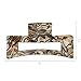 France Luxe Large Cutout Rectangle Claw Clip - Onyx