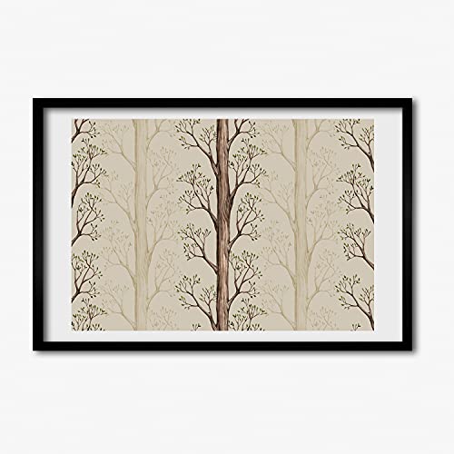 Cadre photo arbres 60x40 pour salon moderne Tulup