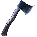 Halloween Axe Wood Look Hatchet Axe Props- Fake Axes Toy Cosplay Brown