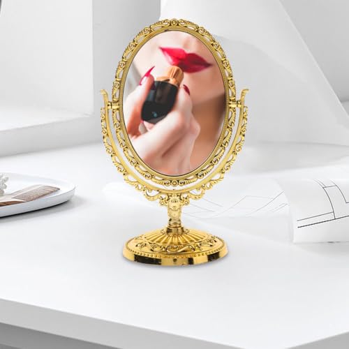 Espejo de Maquillaje Ovalado Ipetboom Vintage 7.87x4.92 inch miniatura 7