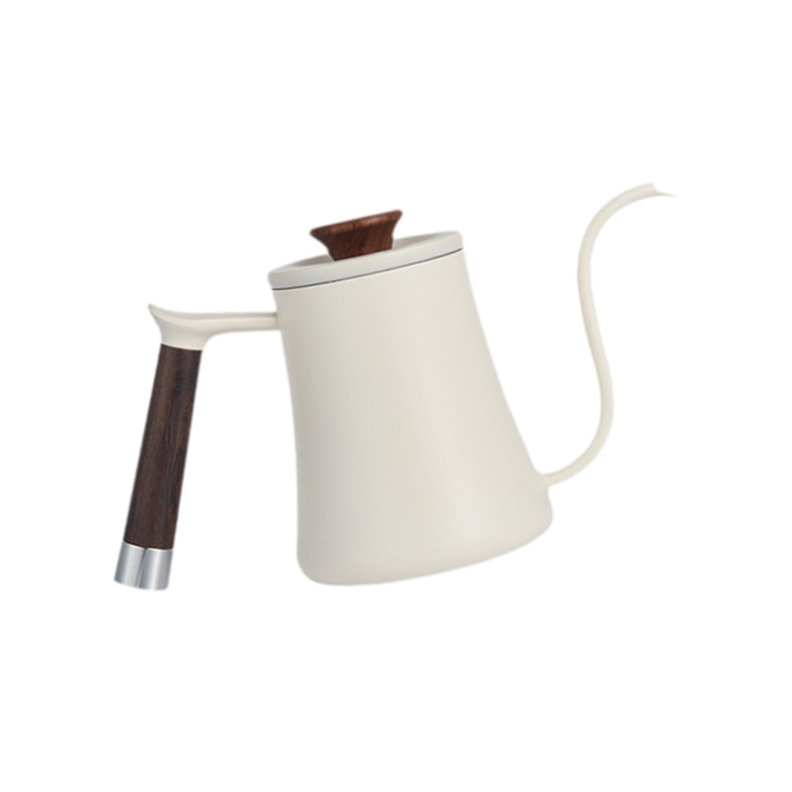 BNF Coffee Kettle Gooseneck Kettle Spout Pot for Outdoor Indoor Cafe Shop Picnic Beige 350ml | Home & Garden | Kitchen, Dining & Bar | Small Kitchen Appliances | Coffee & Tea Makers | Tea Kettles 1