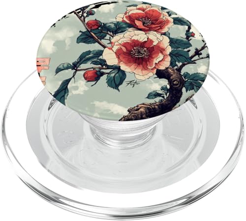 Hibiscus syriacus en Corea Sur Estética Retro KPOP Flor PopSockets PopGrip para MagSafe