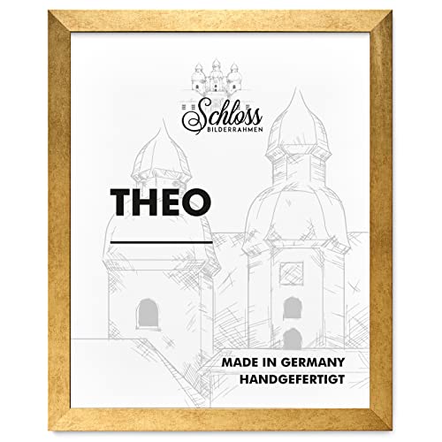 Schloss Bilderrahmen Theo 21x29,7 cm DIN A4, Dekor Gold Vintage Cover