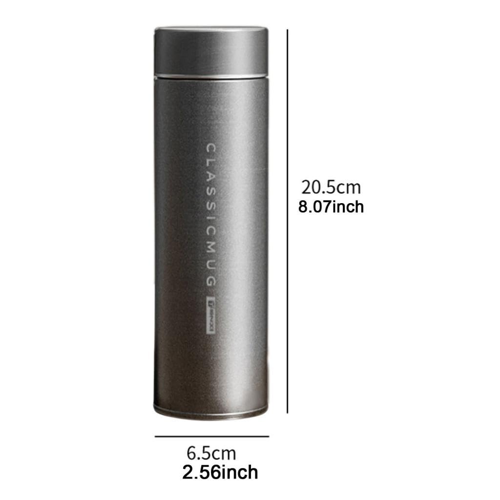 Tasse Isotherme Mug de Gobelet En Titane Tasse à Boire Étanche avec Infuseur de Thé Convient pour Adultes Bureau Voiture Camping Randonnée 500m