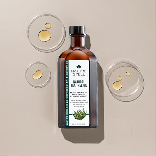 Nature Spell Tea Tree Oil for Hair & Scalp with Pump Dispenser - Image 3