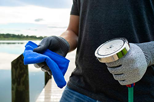 AnglerMag Magnet Fishing Kit, Strong 1000 lb Magnetic Fishing Kit with Rope, 9 Piece Complete Set, Super Powerful Neodymium Fishing Magnet Kit for Salvage & Treasure Hunting in Rivers, Oceans & Lakes - Thumbnail 5