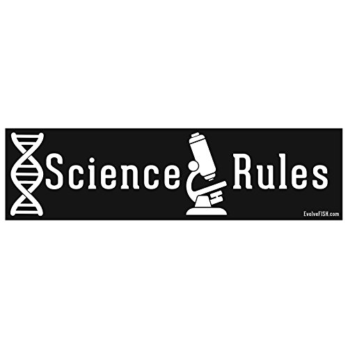 Sticker Science Rules EvolveFISH décoratif pour pare-chocs lisible - 2
