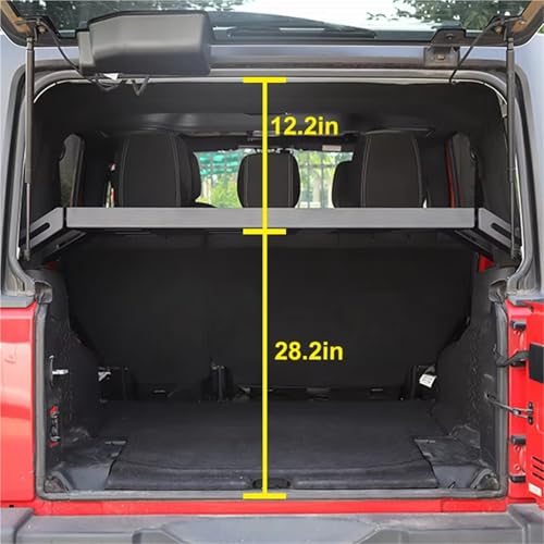 Housse Colis Cargo Jeep Wrangler Cache-Bagages Coffre Noir - 7