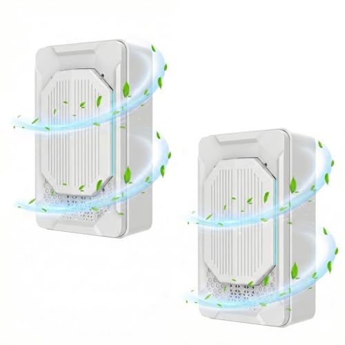 Air Purifier for Bedroom Home 2PCS Ioniser Air Purifier UK Mini Plug In Air Purifier for Dust Removal Smokers Pet Small Filter-Free Air Ionizer (B0GFMPY6FY)