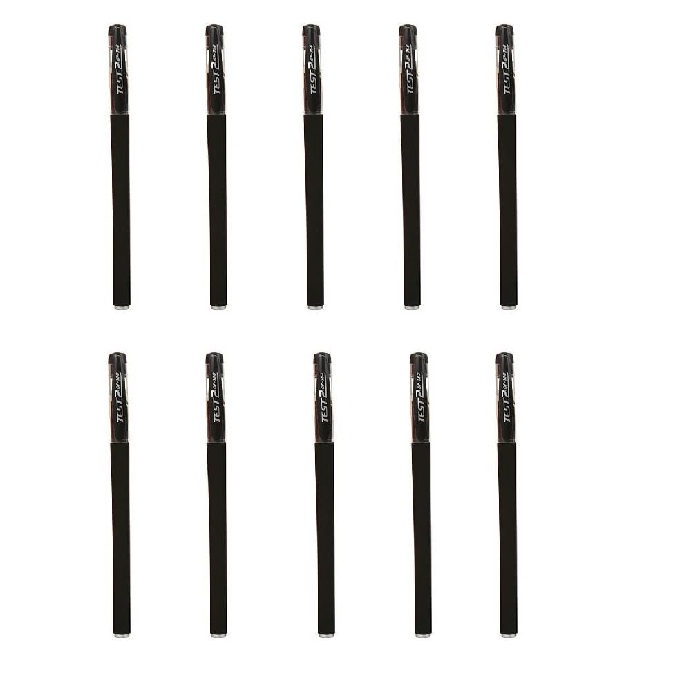 MLLTech Penne Gel 0,5 mm 5 pezzi penne a inchiostro gel retrattili Penne a sfera gel a inchiostro nero, penna a sfera per scrittura liscia adatta per scuola, ufficio, casa