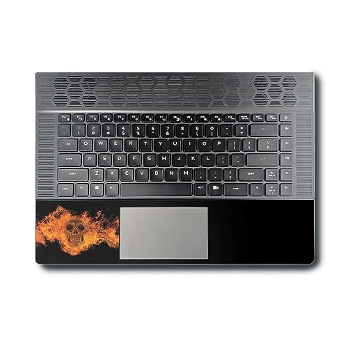 Image of MightySkins Skin Compatible with Alienware X16 R1 (2023) Full Wrap Kit - Fire Skull | Protective, Durable, and Unique Vinyl Decal wrap Cover | Easy to Apply & Change Styles | Made in The USA