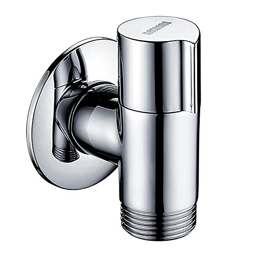 nomona Appliance Valve for Washing Machines,G1/2 Inch to G3/4 Inch Device Valve,Wall Mounted Thickness Soild Brass Angle Valve for Dishwashers,Water Valve with Backflow Preventer