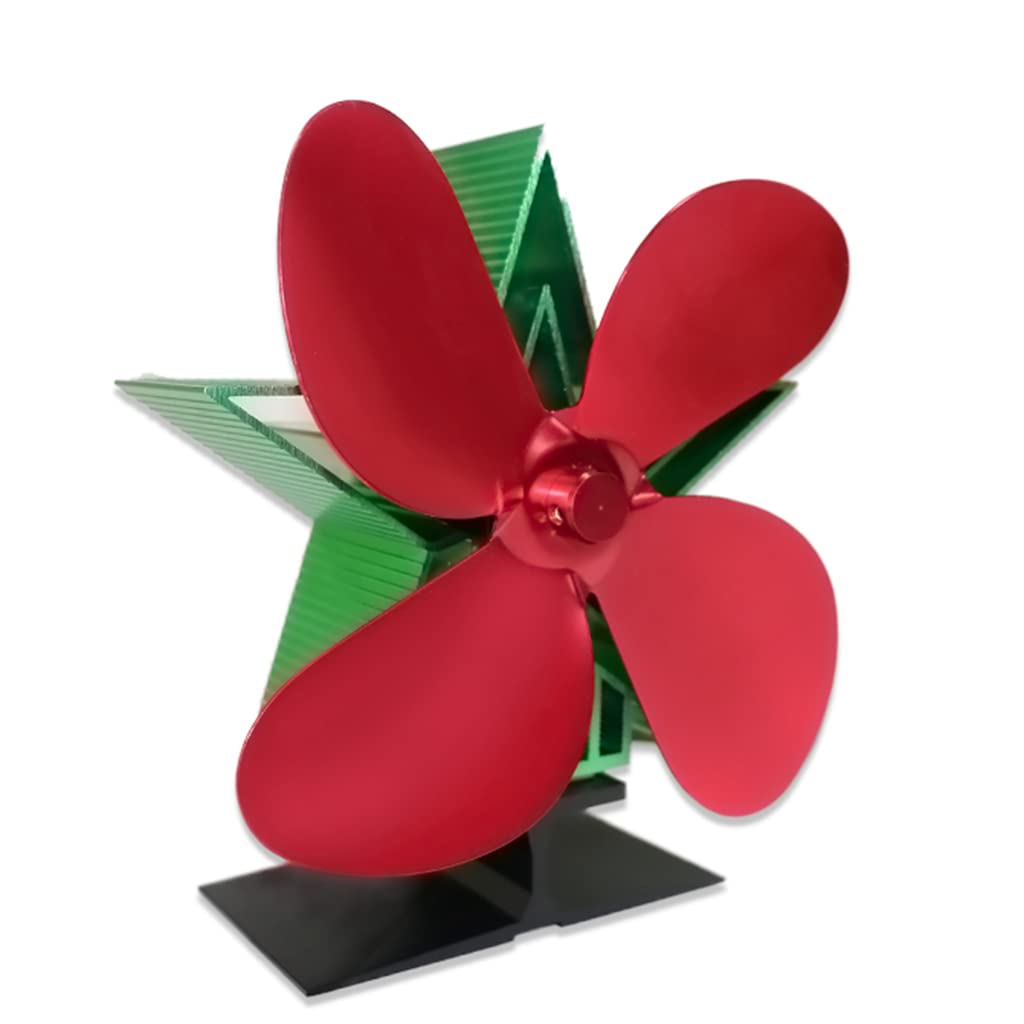 Stove Fan 4 Heat Powered Fan Quiet Efficient for Wood Log Larger Air Large Room