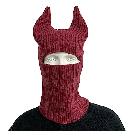 Vynetra Gorro de invierno de alta elasticidad, resistente al viento, tejido de color a juego para mujeres y hombres, mantiene las orejas calientes para adultos