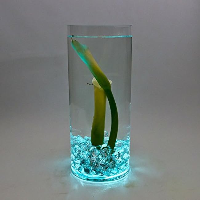 Halloween Lights Submersible LED Lights cr2032 Battery Powered Underwater Waterproof LED Tea Light for Events Wedding Centerpieces Vase Floral Xmas Holidays Home Decor Lighting(Pack of 12) (Teal)