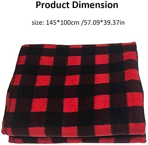 review QUNNSE Car Heated Blanket- 12V Heating Electric Blanket Throw 3 Heating Levels Fleece Heating Blanket for Travel Camping Picnic Heater (Red)