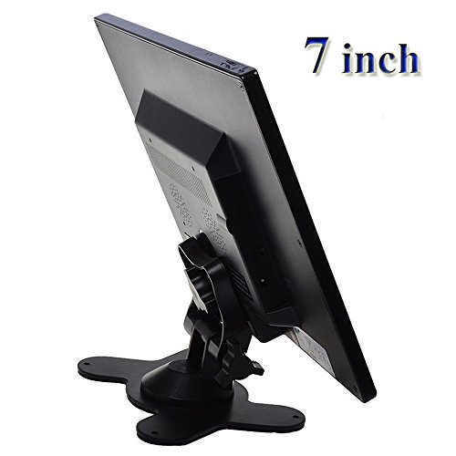 Image of SallyBest 7 Inch Ultra Thin 16:9 HD 800x480 TFT LCD Color Display Headrest Monitor Touch Button Monitor Screen Support AV HDMI VGA Video Input