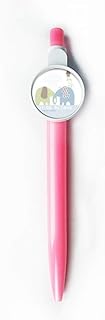 Splash Elephant Blue Green Rain Rollerball Tip Blue Retractable Pen Write Stationery