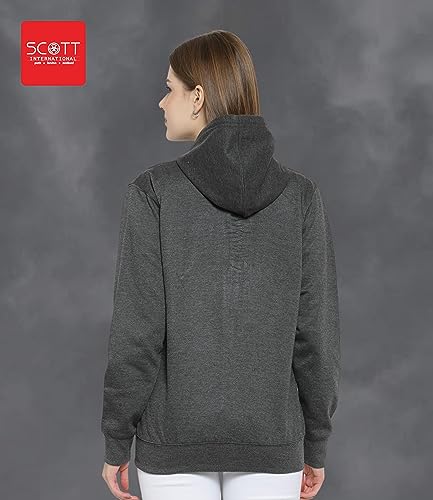 Image of Scott International Men's Solid Cotton Hoodies for Men, Trendy and Comfortable Sweatshirts for Men, Stylish Winter Wear with Hood and Pockets, Fashionable Hooded Sweatshirts