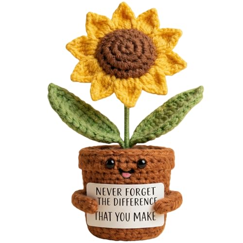 50% Off Mini Crochet Sunflower Thank You Gifts - Handmade Decor