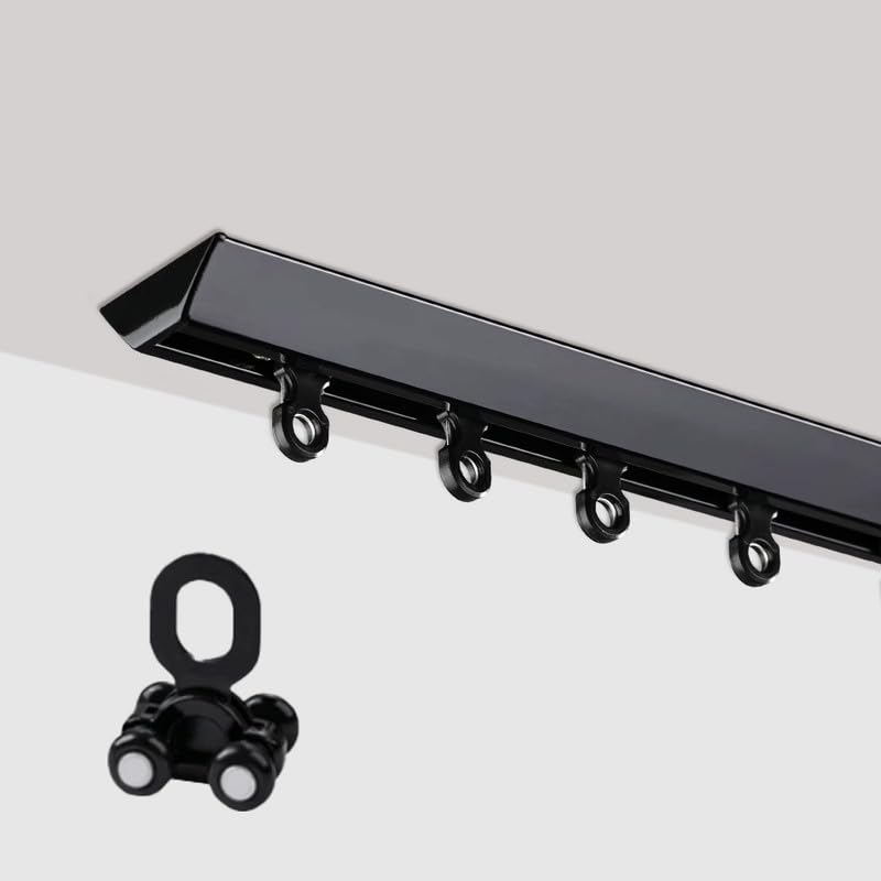 Zestaw szyn sufitowych V S – aluminiowy system dzielenia pomieszczeń do hoteli, szpitali, teatrów i kin – cichy, łatwy montaż i płynność dla zwiększenia prywatności