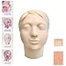 Injection Training Mannequin Face Model Head Model for Micro-Plastic Teaching, Practice Training to Medical Student, Esthetician