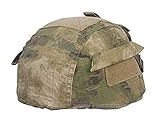 H World Shopping Tactical Airsoft Paintball Helmet Cover with Back Pouch for MICH2002 Ver2 (at-FG)