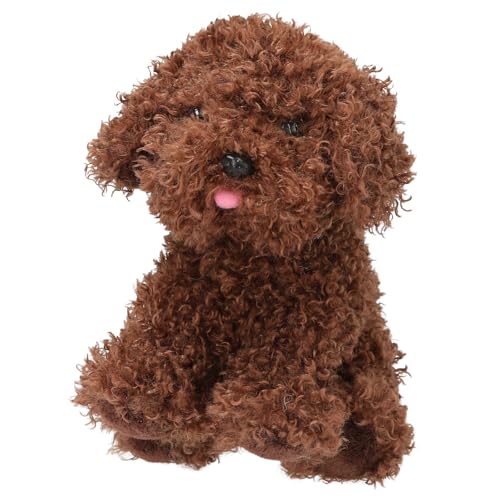 Depesche 13862 TOPModel Fur Ever Friends - Kuscheltier Hund Cody, mit lockigem Fell in Dunkelbraun, ca. 16 cm großes Plüschtier