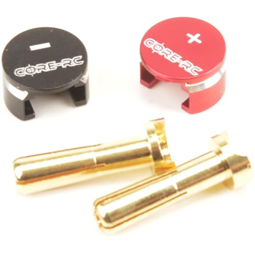 Core RC CR863 Low Pro Heat Sink Bullet Plug Grips - 4mm