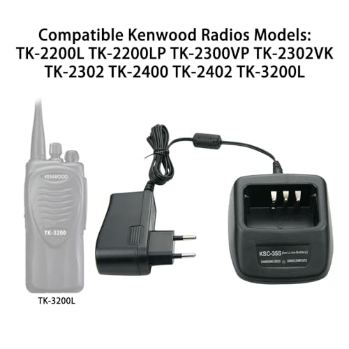 KNB-45L Li-Ion Akkuladegerät für Kenwood KSC-35S TK-2200L TK-2200LP TK-2300VP TK-2302VK TK-2302 Radio Ladestation