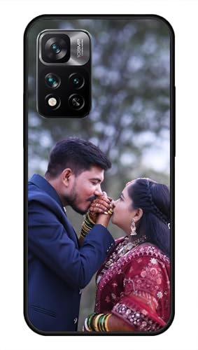 Image of NDCOM for Customised Xiaomi 11i, Mi 11i, Xiaomi 11i HyperCharge 5G Back Cover DIY Personalised Photo Design | Customized Gift Custom Text Name Printed Metal Case