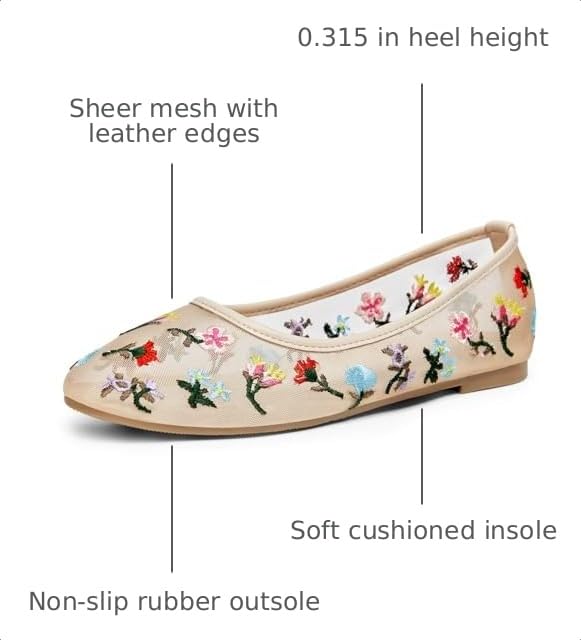 Image of Coutgo Women's Mesh Ballet Flats