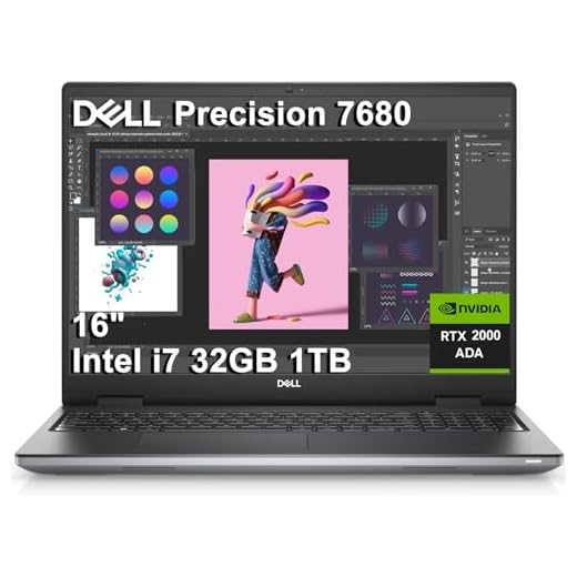 Dell Precision 7000 7680 Mobile Workstation Laptop (NVIDIA RTX 2000 Ada 8GB, 16" FHD+, Intel Core i7-13850HX (> Ultra 7-155U), 32GB LPCAMM2 DDR5, 1TB SSD) Pro Max for Engineer, Designer, Win 11 Pro