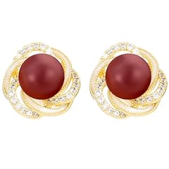 Dark Red-14K Gold Plated