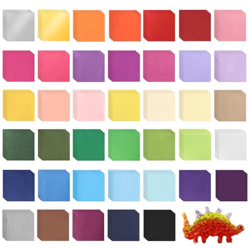 Jyongmer 20000 Pcs 2 Inch Tissue Paper Squares 40 Assorted Colored Tissue Paper for Crafts Arts Collage Scrapbooking Festivals DIY Projects