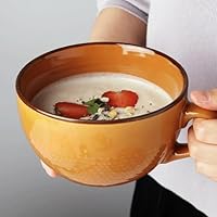Tazza Da Caffè XXL In Ceramica 700ml - Gres Resistente Per Cappuccino, Cereali E Insalate - Foto 6