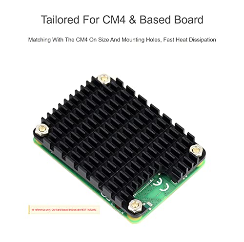 Disipador de calor Waveshare CM4 aluminio para Raspberry Pi 3