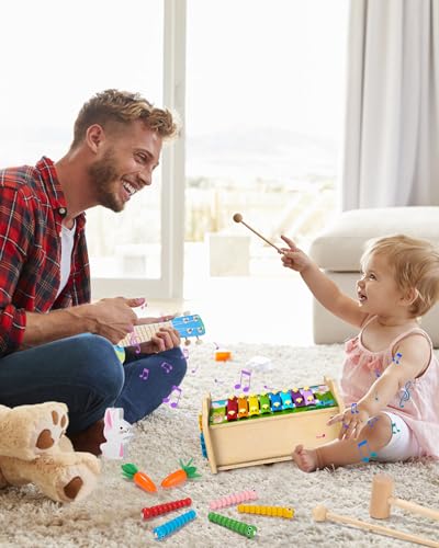 SOBEAU 8 in 1 Giochi Montessori in Legno per