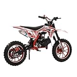 49cc Kids Dirt Bike, 2-Stroke Gas Power Motocross...