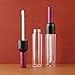 Healthcom 10 Pcs 5ml Empty Wine Bottles Shaped Plastic Lip Gloss Tubes Vials Mini Refillable Clear Lip Glaze Tubes Lipgloss Bottles Holder DIY Liquid Lipstick Tube Lip Oil Bottle Container for Woman Girl Makeup