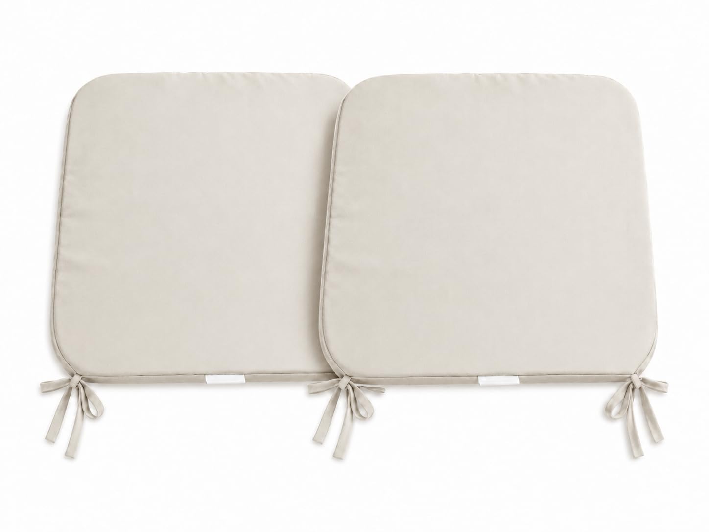 L S U Multi Pack Comfortable Seat Pad for Dining Chair Kitchen Garden with Tie on indoor Outdoor Foam Cushions (Cream, 2) — image 1