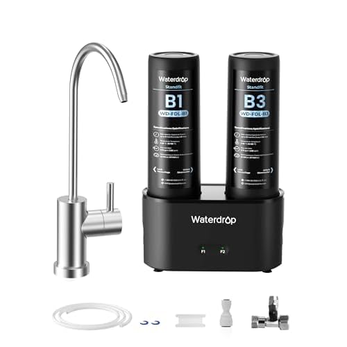 Waterdrop DLB Under Sink Water Filter, Reduces Chlorine, Chloramine, PFAS, Bad Taste, Under Sink Water Filtration System with Separate Faucet,Water Fi | Fridge.com