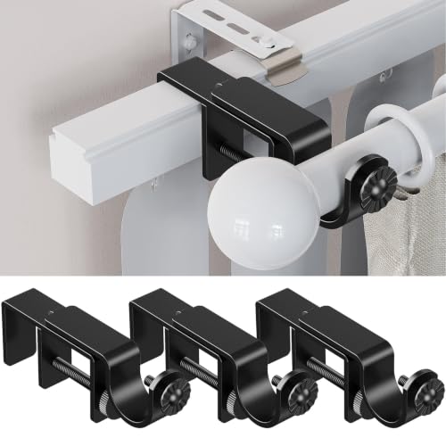 Heavy-Duty Over Blinds Rod Brackets Standard Fit for 12 Headrails Depth