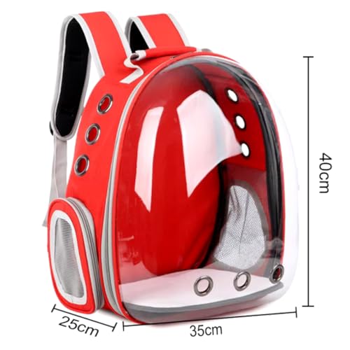 Mochila De Transporte Para Pets Cachorros E Gatos Com Ventilação Transparente Bolsa Astronauta Passe