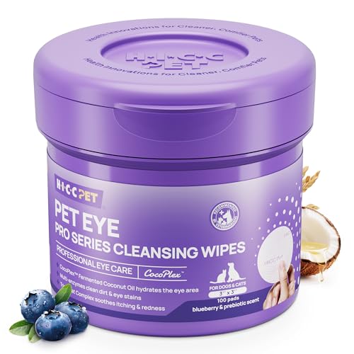 HICC PET Eyes Wipes for Dogs & Cats Upgraded Pro...