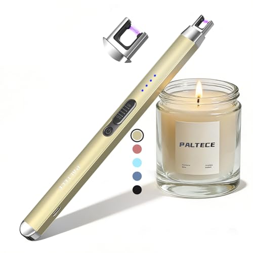 Encendedor eléctrico USB recargable tipo plasma dorado