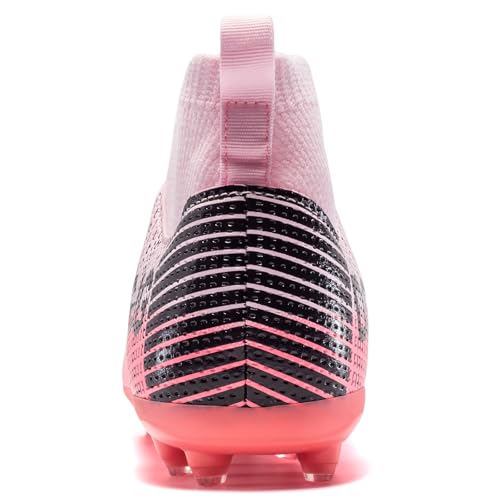 Youth Soccer Cleats Mens Training Football Cleats Lightweight Womens High-top Soccer Shoes AG, Tacos de Futbol para Hombre4