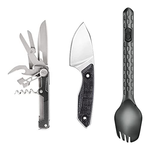 Gerber Gear Hike Kit - Camping Collection with Devour Multi-Fork, Stowe Fixed-Blade Knife & Armbar Cork Multitool - Premium Camping Equipment