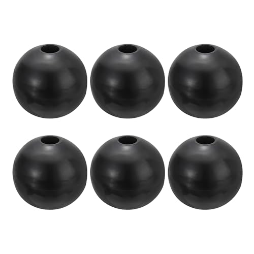 PATIKIL Tope de Bola de Cable, 6 Piezas Accesorios de Máquina de Gimnasio para Equipo de Fitness de Cable Puerto de Cuerda de Goma Partes de Reemplazo de Unión, Negro