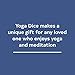 Chronicle Books Yoga Dice: 7 Wooden Dice, Thousands of Possible Combinations! (Meditation Gifts, Workout Dice, Yoga for Beginners, Dice Games, Yoga Gifts for Women)